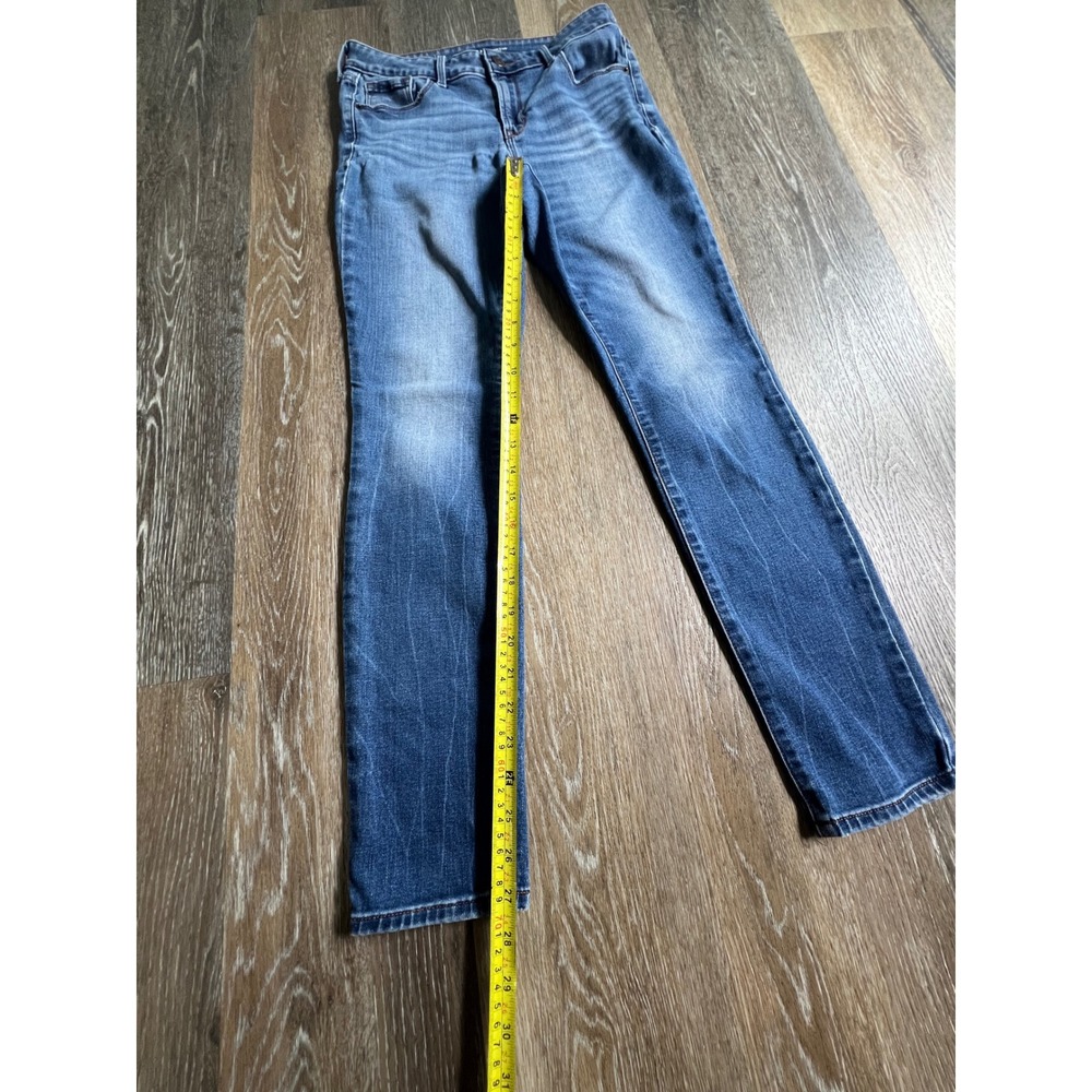 Old Navy Pop Icon Skinny Jeans Womens 6 Blue Mid Rise Stretch Denim 2140 - Picture 5 of 8